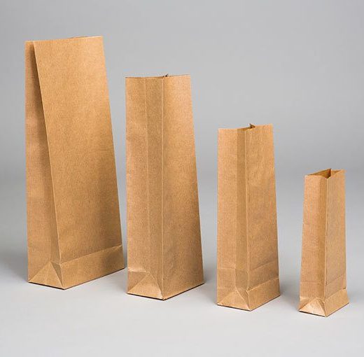 Kraft Paper Block Bottom Bags 7